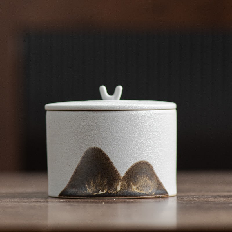 Cute Outdoor Ashtray With Lid White Short