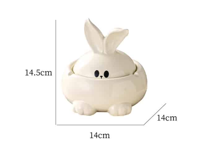 Cute Rabbit Ashtray Outdoor 5 5 Inch 14 Cm