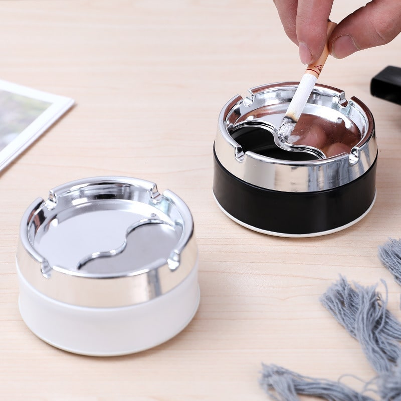 Smokeless Ashtray With Sealed Lid Stainless Steel